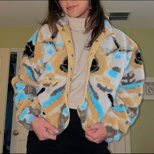 Free People Hit the Slopes Fleece Jacket - NWT